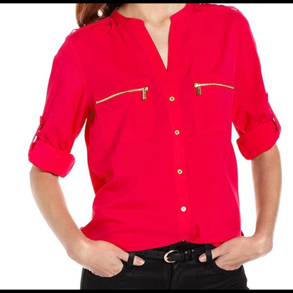 Calvin Klein Button-front blouse